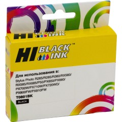 Картридж Hi-Black (HB-T0801) для Epson Stylus Photo P50/<wbr>PX660/<wbr>700W/<wbr>800FW/<wbr>R265, Bk