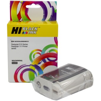 Картридж Hi-Black (HB-CH565A) для HP DJ 510, №82, Bk в Metoo.kz - Metoo (1)