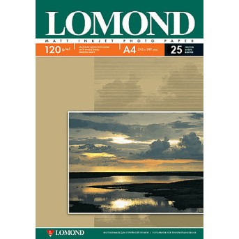 Фотобумага Lomond матовая односторонняя (0102030), A4, 120 г/<wbr>м2, 25 л. - Metoo (1)
