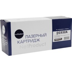 Картридж NetProduct (N-CC532A/<wbr>№ 718) для HP CLJ CP2025/<wbr>CM2320/<wbr>Canon LBP7200, Y, 2,8K