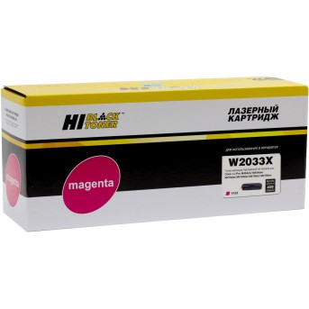 Тонер-картридж Hi-Black (HB-W2033X) для HP Color LaserJet Pro M454dn/<wbr>M479dw, №415X, Восст. M, 6K - Metoo (1)