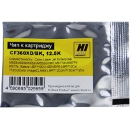 Чип Hi-Black к картриджу HP CLJ Enterprise M552/Canon 040H (CF360X) OEM size, Bk, 12,5K
