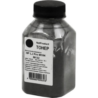 Тонер NetProduct для HP LJ Pro M104/<wbr>M132, Bk, 70 г, банка - Metoo (1)