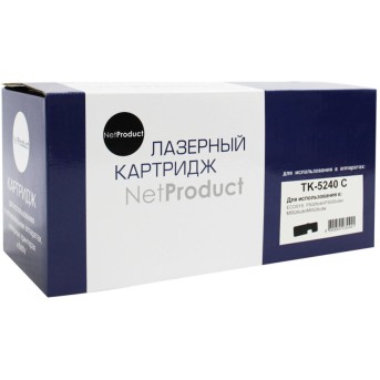 Тонер-картридж NetProduct (N-TK-5240C) для Kyocera P5026cdn/<wbr>M5526cdn, C, 3K - Metoo (1)