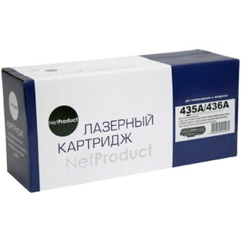 Картридж NetProduct (N-CB435A/<wbr>CB436A/<wbr>CE285A) для HP LJ P1005/<wbr>P1505/<wbr>Canon 725, Универс., 2K - Metoo (1)