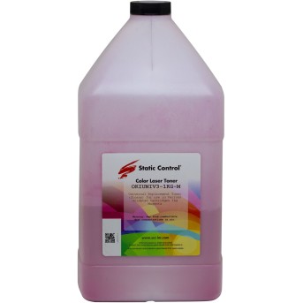 Тонер Static Control Универсальный для Oki C310/C3300/C610/C5500/C810/C8800, M, 1 кг, флакон в Metoo.kz - Metoo (1)