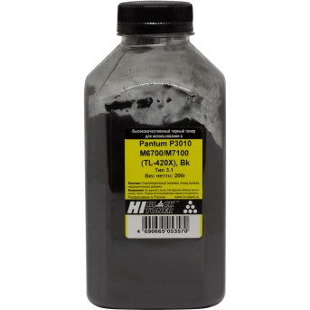 Tонер Hi-Black для Pantum P3010/<wbr>M6700/<wbr>M7100 (TL-420X), Bk, Тип 3.1, 200 г, банка - Metoo (1)