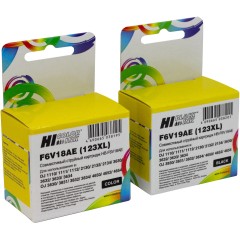 Комплект струйных картриджей Hi-Black (№123XL) для HP F6V19AE(Bk)+F6V18AE(3-сolor)