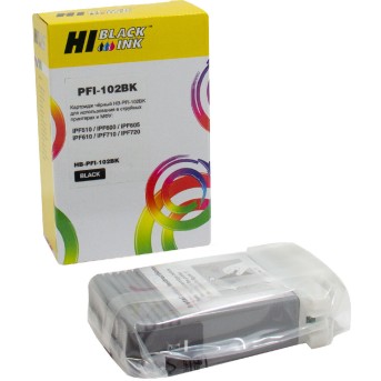 Картридж Hi-Black (HB-PFI-102Bk) для Canon IPF-510/<wbr>600/<wbr>710, Bk - Metoo (1)