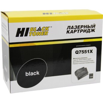 Картридж Hi-Black (HB-Q7551X) для HP LJ P3005/<wbr>M3027MFP/<wbr>M3035MFP, 13K - Metoo (1)