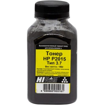 Тонер Hi-Black для HP LJ P2015, Тип 3.7, Bk, 150 г, банка - Metoo (1)
