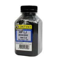 Тонер Content для HP LJ P2035/2055, Тип 3.6, Bk, 120 г, банка