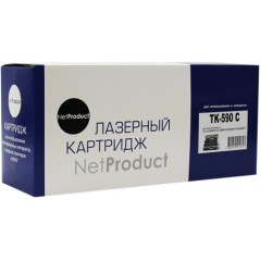 Тонер-картридж NetProduct (N-TK-590C) для Kyocera FS-C5250DN/<wbr>C2626MFP, C, 5K