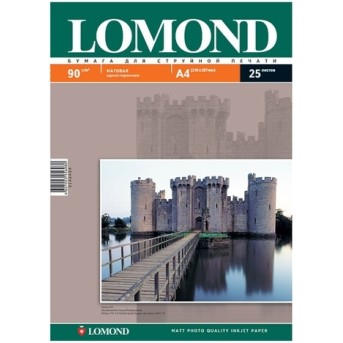 Фотобумага Lomond матовая односторонняя (0102029), A4, 90 г/<wbr>м2, 25 л. - Metoo (1)