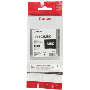Картридж PFI-102MBK Canon iPF500/ iPF600/<wbr>iPF610/<wbr>iPF700, 130мл (O) Matte Black - Metoo (1)