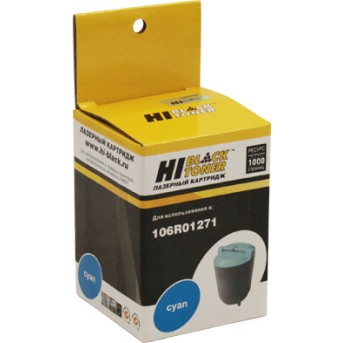 Тонер-картридж Hi-Black (HB-106R01271) для Xerox Phaser 6110, C, 1K - Metoo (1)