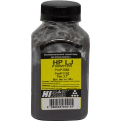 Тонер Hi-Black для HP LJ P1005/<wbr>P1505/<wbr>ProP1566/<wbr>ProP1102, Тип 3.7, Bk, 60 г, банка