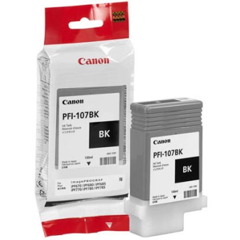 Картридж PFI-107BK Canon iPF680/<wbr>685/<wbr>780/<wbr>785, 130ml (О) черный 6705B001 - Metoo (1)