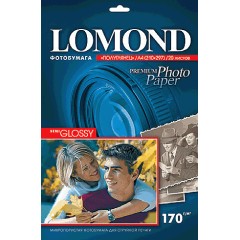 Фотобумага Lomond полуглянцевая (1101305), Semi Glossy, A4, 170 г/<wbr>м2, 20 л.