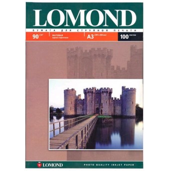 Фотобумага Lomond матовая односторонняя (0102011), A3, 90 г/<wbr>м2, 100 л. - Metoo (1)