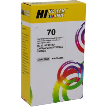 Картридж Hi-Black (HB-C9451A) №70 для HP DesignJet z2100/<wbr>3100/<wbr>3200/<wbr>5200, LGY - Metoo (1)