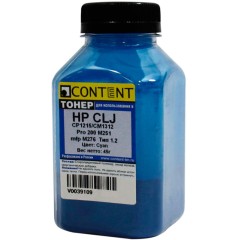 Тонер Content для HP CLJ CP1215/<wbr>CM1312/<wbr>Pro 200 M251/<wbr>mfp M276, Тип 1.2, C, 45 г, банка