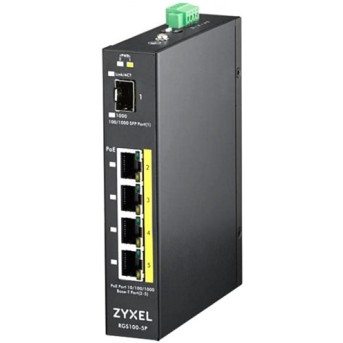 Коммутатор Zyxel RGS100-12P RGS100-5P-ZZ0101F (1000 Base-TX (1000 мбит/<wbr>с), 1 SFP порт) - Metoo (2)