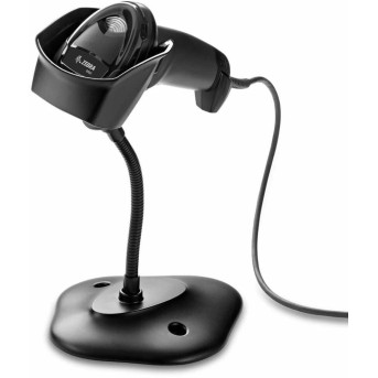 Сканер штрихкода Zebra DS2208-SR BLACK DS2208-SR7U2100SGW (USB, Черный, С подставкой, Ручной проводной, 2D) - Metoo (1)