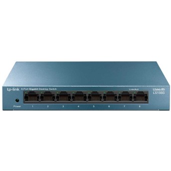Коммутатор TP-Link LS108G (1000 Base-TX (1000 мбит/<wbr>с)) - Metoo (1)