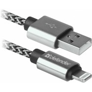 Кабель интерфейсный Defender ACH01-03T PRO 87809 (USB Type A - Lightning (8pin))