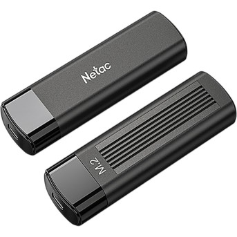 Netac WH61D NVMe to USB3.0 External HDD/SSD Case, Slide Aluminum Cover, with USB3.0 C to A and C to C cable в Metoo.kz - Metoo (3)