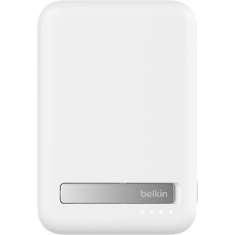 BELKIN 10k Qi2 MagSafe Compatible Powerbank with kickstand, White в Metoo.kz - Metoo (1)