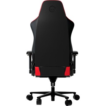 LORGAR Base 311, Gaming chair, PU eco-leather, 1.8 mm metal frame, multiblock mechanism, 4D armrests, 5 Star aluminium base, Class-4 gas lift, 75mm PU casters, Black + red - Metoo (4)