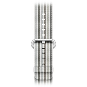 Ремешок для Apple Watch 42mm Gray Stripe Woven Nylon - Metoo (2)
