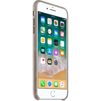 Чехол для смартфона Apple iPhone 8 Plus / 7 Plus Кожаный Темносерый - Metoo (2)