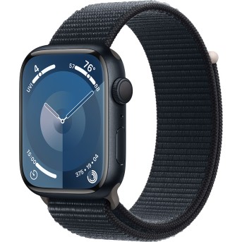 Apple Watch Series 9 GPS 45mm Midnight Aluminium Case with Midnight Sport Loop,Model A2980 - Metoo (1)