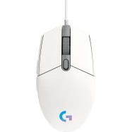 LOGITECH G102 LIGHTSYNC Corded Gaming Mouse - WHITE - USB - EER