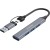 CANYON hub DS-02 4in1 USB-A/C Grey в Metoo.kz - Metoo (3)