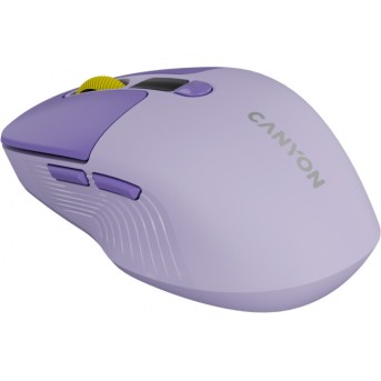 CANYON mouse MW-26 LCD Silent Dual Mode Wireless Violet в Metoo.kz - Metoo (3)