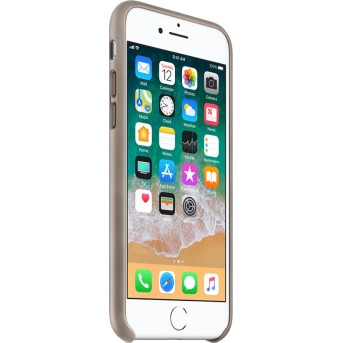 Чехол для смартфона Apple iPhone 8 / 7 Кожаный Темно-серый - Metoo (2)