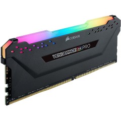Corsair DDR4, 3200MHz 8GB 1x8GB DIMM, Unbuffered, 16-18-18-36, Base SPD@2666, XMP 2.0, VENGEANCE RGB PRO Heatspreader, RGB LED, 1.35V, for AMD, EAN:0840006629641