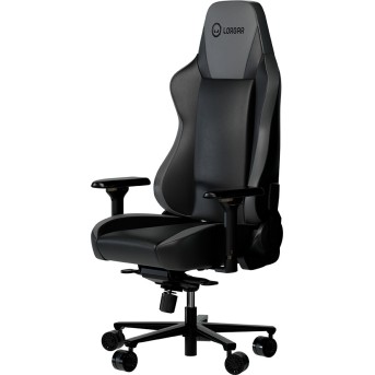 LORGAR Base 311, Gaming chair, PU eco-leather, 1.8 mm metal frame, multiblock mechanism, 4D armrests, 5 Star aluminium base, Class-4 gas lift, 75mm PU casters, Black + grey - Metoo (2)