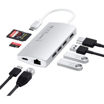 SATECHI Type-C Multi-Port Adapter 4K with Ethernet V2 Silver - Metoo (5)
