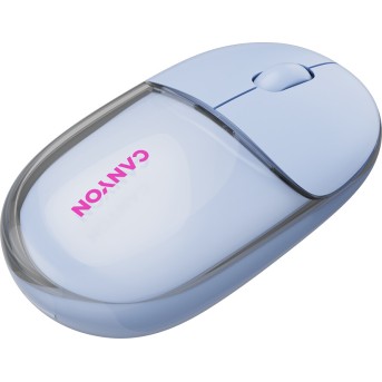 CANYON mouse OnClick 24 BT/ Wireless Transparent/Blue в Metoo.kz - Metoo (6)