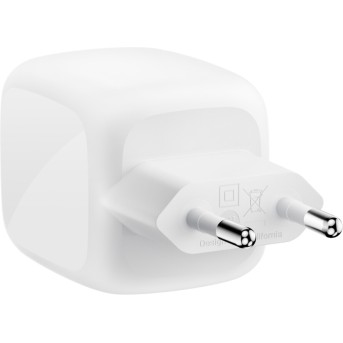 BELKIN 67w Dual USB-C PD wall Charger with PPS, White в Metoo.kz - Metoo (4)