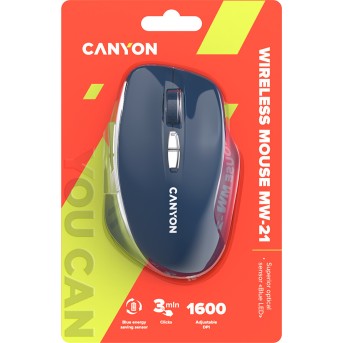 CANYON mouse MW-21 BlueLED 7buttons Wireless Blue - Metoo (6)