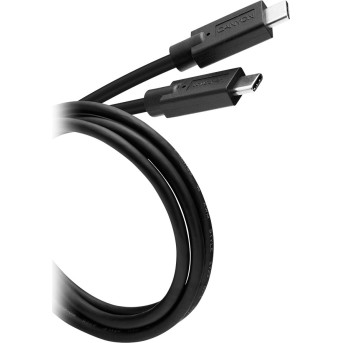 CANYON Type C USB3.1 standard cable, PD3.0 100W, with full feature(video, audio, data transmission and PD charging), OD 4.8mm, cable length 1m, Black, 13*9*1000mm, 0.043kg - Metoo (4)