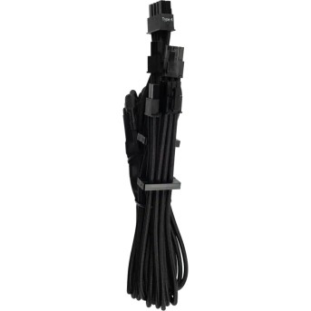 Corsair Premium Individually Sleeved Split PCIe cable (2 connectors), Type 4 (Generation 4), BLACK, EAN:0843591079853 - Metoo (1)