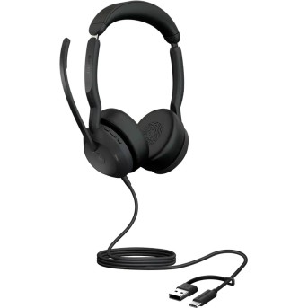 JABRA Evolve2 50, USB C/<wbr>A, MS Stereo - Metoo (4)