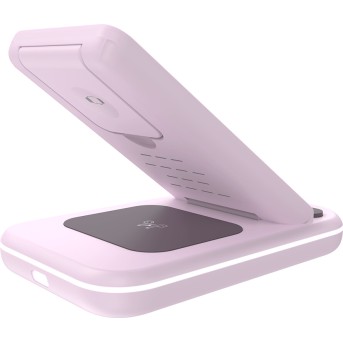 CANYON wireless charger WS-304 15W 3in1 Iced Pink в Metoo.kz - Metoo (5)